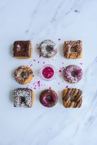 Mini Schokoladen Donuts