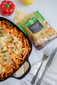 Nudel-Hackpfanne mit Cheddar Flakes von Kerrygold