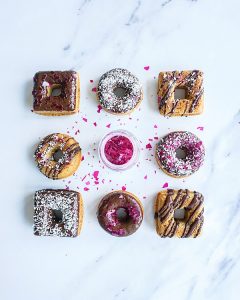 Mini Schokoladen Donuts