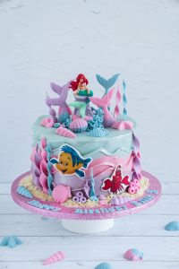 Arielle die Meerjungfrau Torte backbienchen