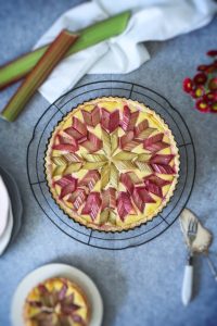 Glutenfreie Vanille Rhabarbertarte